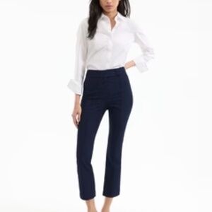 NWT Veronica Beard Dell Jacquard Pant Navy sz 2